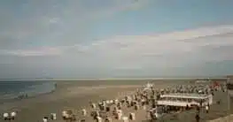 Der lange Sandstrand der Insel Borkum