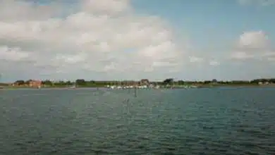 Langeoog vom Wattenmeer aus gesehen